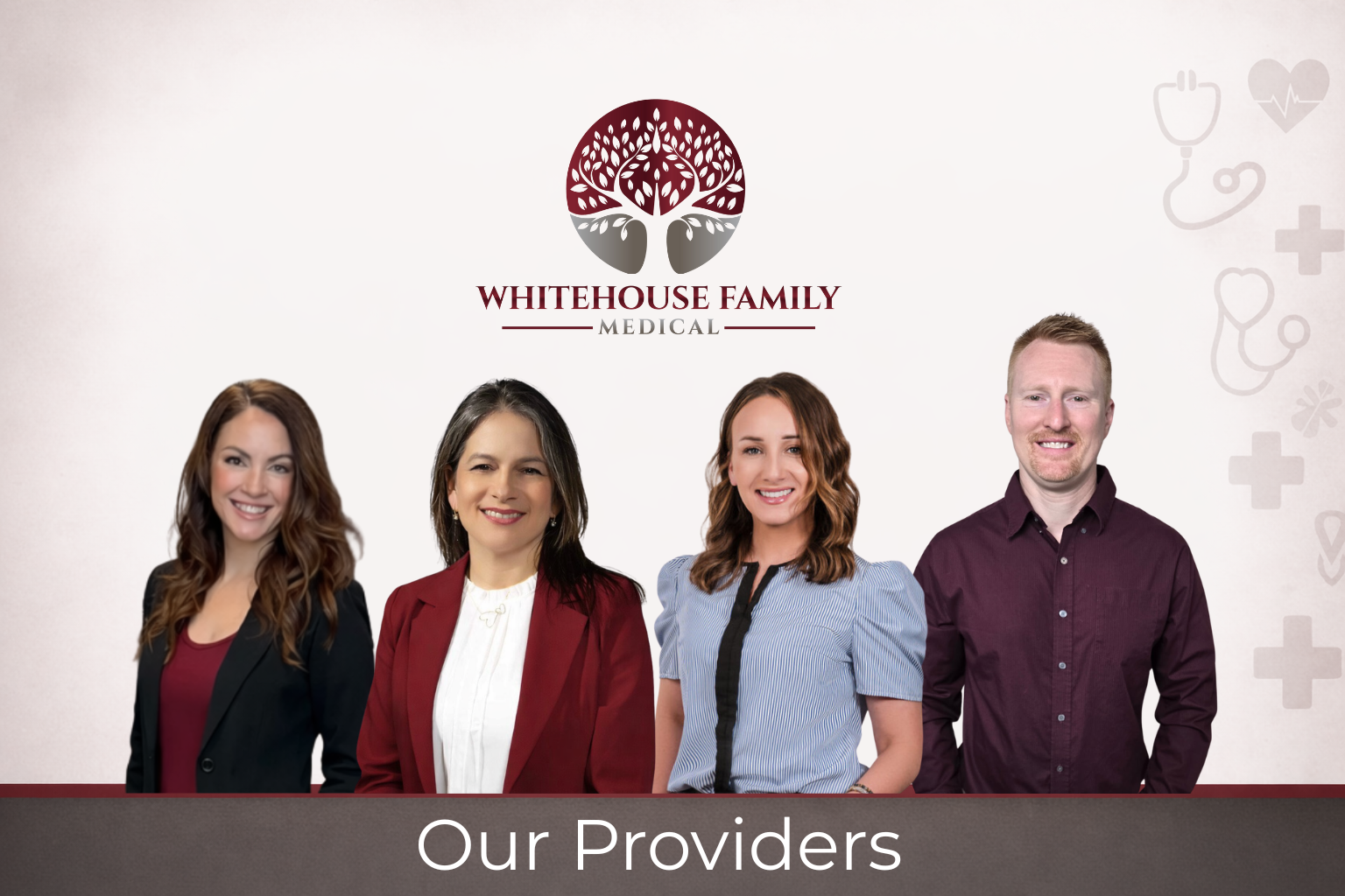 Medical providers at Whitehouse Family Medical offering primary care, functional medicine, and wellness services in Whitehouse, Texas